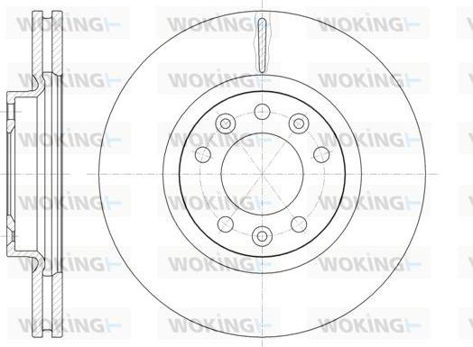 Woking D61471.10 - Тормозной диск autospares.lv