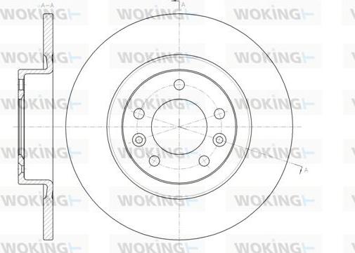 Woking D61473.00 - Тормозной диск autospares.lv