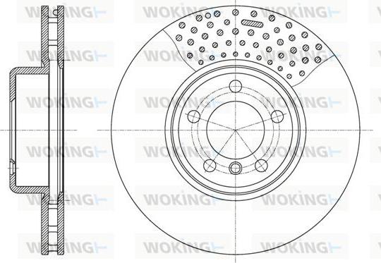 Woking D61594.10 - Тормозной диск autospares.lv