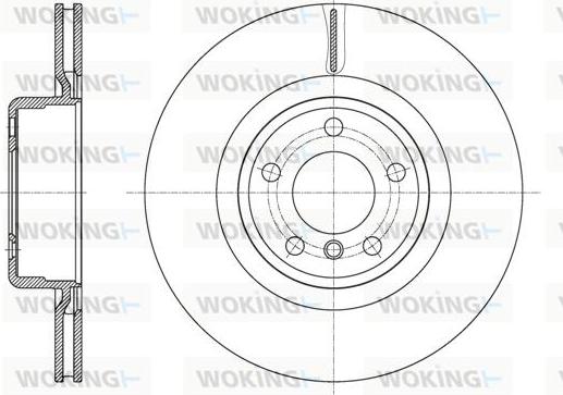 Woking D61595.10 - Тормозной диск autospares.lv