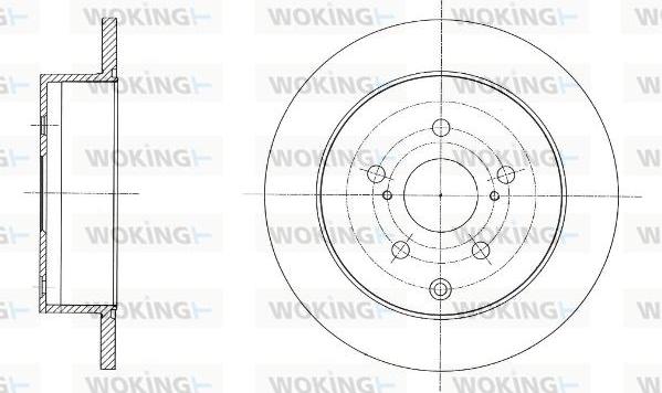 Woking D61592.00 - Тормозной диск autospares.lv