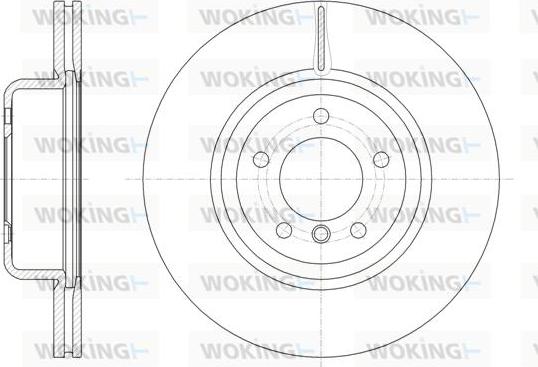 Woking D61544.10 - Тормозной диск autospares.lv