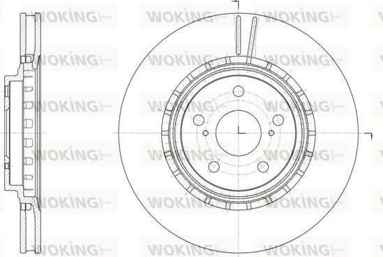 Woking D61540.10 - Тормозной диск autospares.lv