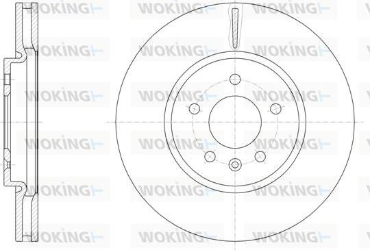 Woking D61541.10 - Тормозной диск autospares.lv