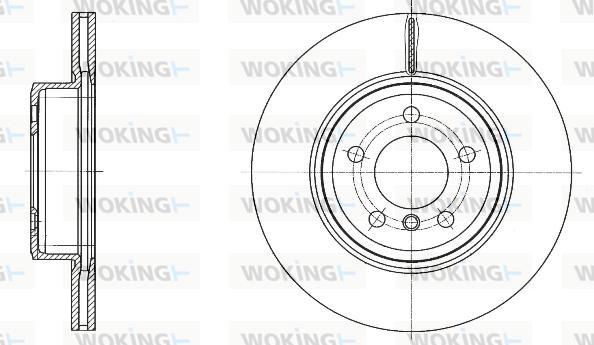 Woking D61548.10 - Тормозной диск autospares.lv