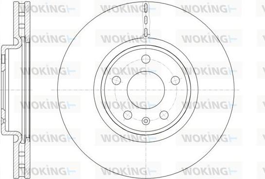 Woking D61543.10 - Тормозной диск autospares.lv