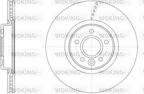 Woking D61542.10 - Тормозной диск autospares.lv