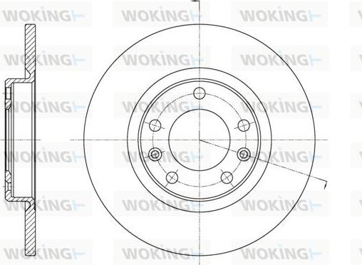 Woking D61555.00 - Тормозной диск autospares.lv