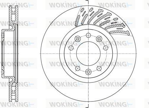 Woking D61556.10 - Тормозной диск autospares.lv