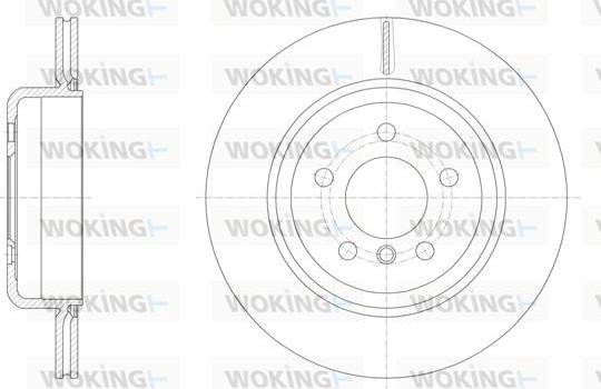 Woking D61550.10 - Тормозной диск autospares.lv