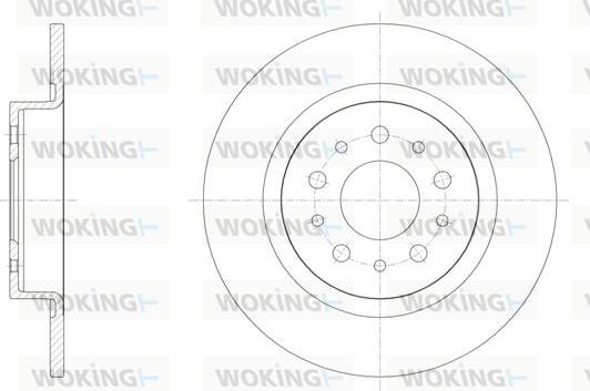 Woking D61558.00 - Тормозной диск autospares.lv