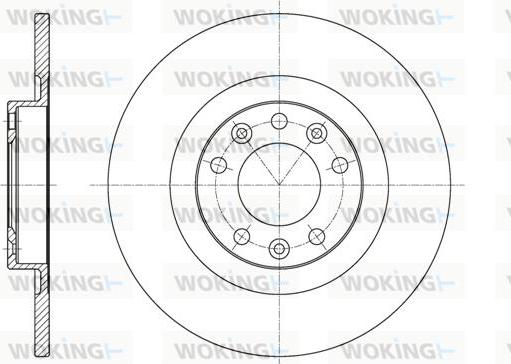 Woking D61557.00 - Тормозной диск autospares.lv