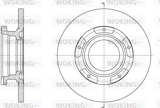 Woking D61564.00 - Тормозной диск autospares.lv