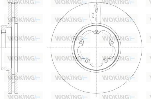 Woking D61565.10 - Тормозной диск autospares.lv