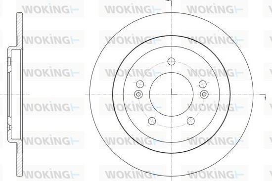 Woking D61506.00 - Тормозной диск autospares.lv