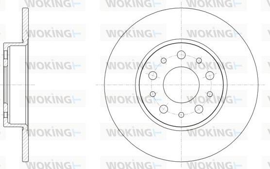 Woking D61500.00 - Тормозной диск autospares.lv