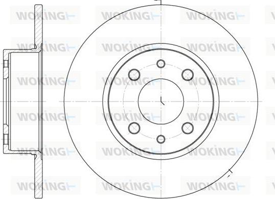 Woking D6150.00 - Тормозной диск autospares.lv