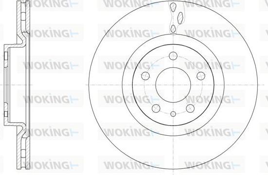 Woking D61501.10 - Тормозной диск autospares.lv