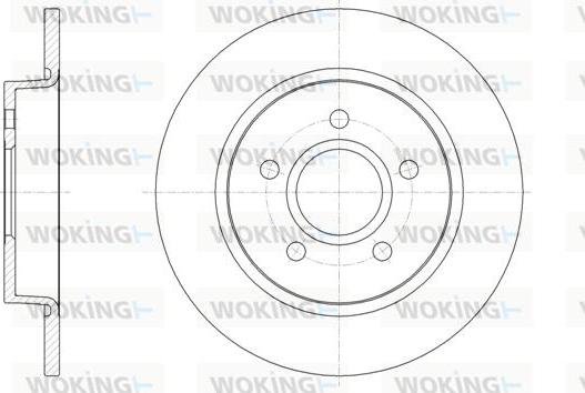 Woking D61503.00 - Тормозной диск autospares.lv