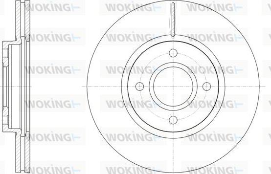 Woking D61502.10 - Тормозной диск autospares.lv