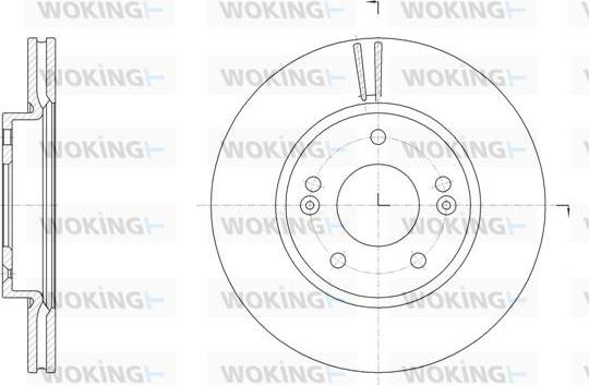 Woking D61507.10 - Тормозной диск autospares.lv