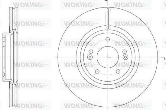 Woking D61514.10 - Тормозной диск autospares.lv