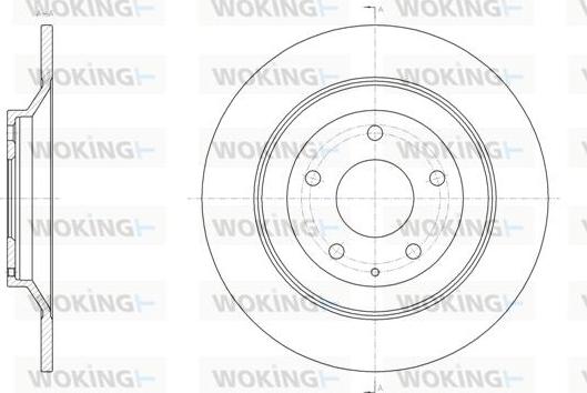 Woking D61518.00 - Тормозной диск autospares.lv