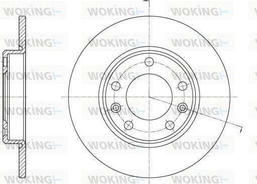 Woking D61585.00 - Тормозной диск autospares.lv