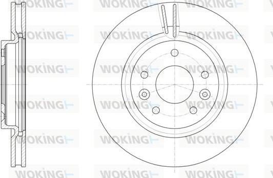 Woking D61581.10 - Тормозной диск autospares.lv