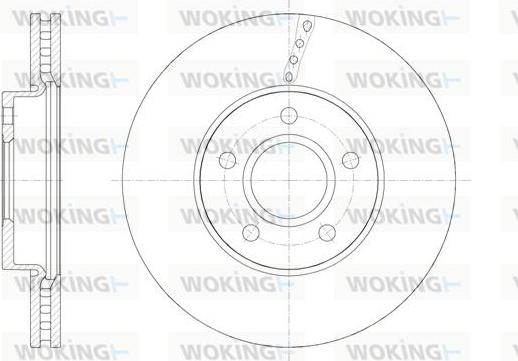 Woking D61588.10 - Тормозной диск autospares.lv