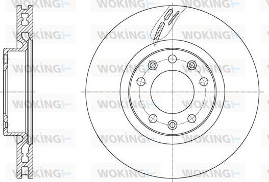 Woking D61583.10 - Тормозной диск autospares.lv