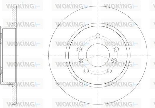 Woking D61582.00 - Тормозной диск autospares.lv