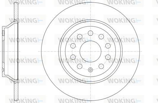 Woking D61587.00 - Тормозной диск autospares.lv