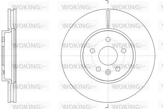 Woking D61534.10 - Тормозной диск autospares.lv