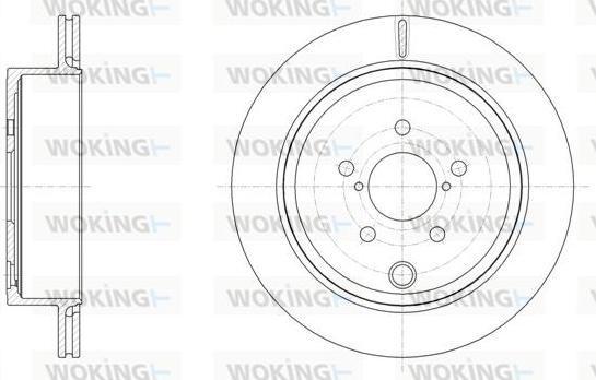 Woking D61536.10 - Тормозной диск autospares.lv