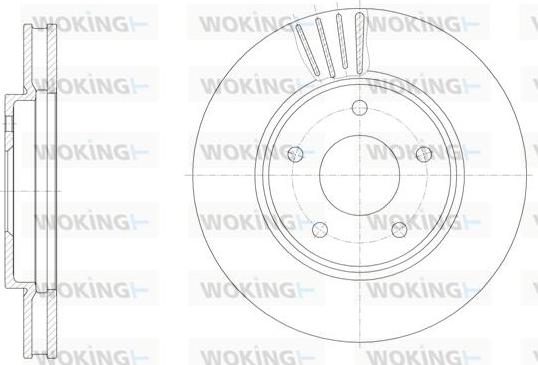 Woking D61531.10 - Тормозной диск autospares.lv