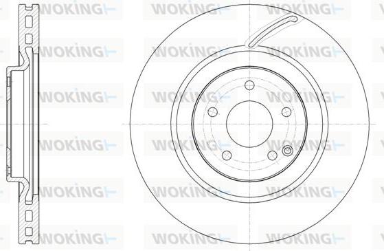 Woking D61526.10 - Тормозной диск autospares.lv