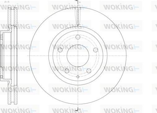 Woking D61520.10 - Тормозной диск autospares.lv