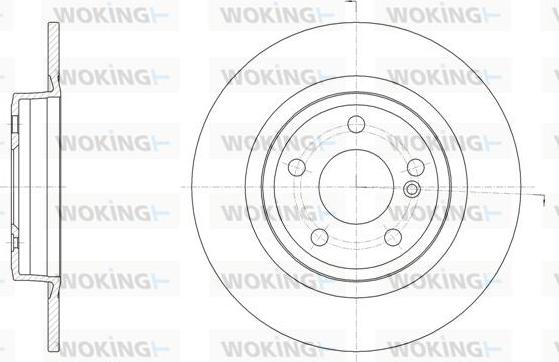 Woking D61523.00 - Тормозной диск autospares.lv