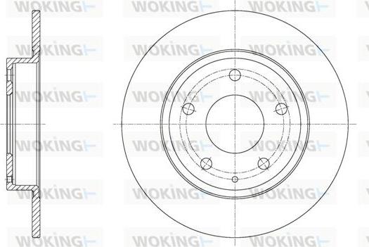 Woking D61575.00 - Тормозной диск autospares.lv