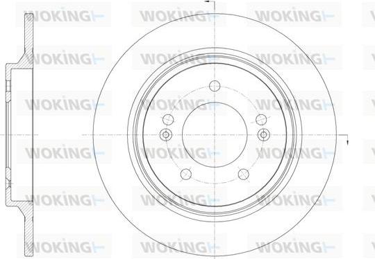 Woking D61571.00 - Тормозной диск autospares.lv