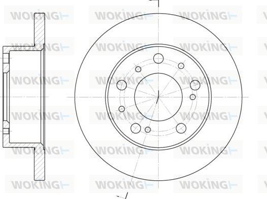 Woking D6169.00 - Тормозной диск autospares.lv