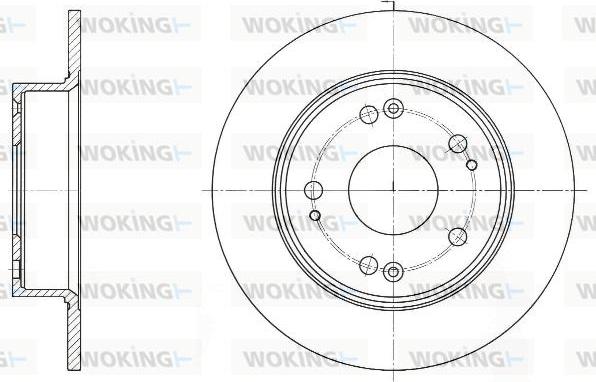 Woking D61648.00 - Тормозной диск autospares.lv