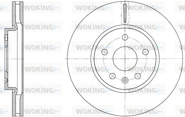 Woking D61642.10 - Тормозной диск autospares.lv