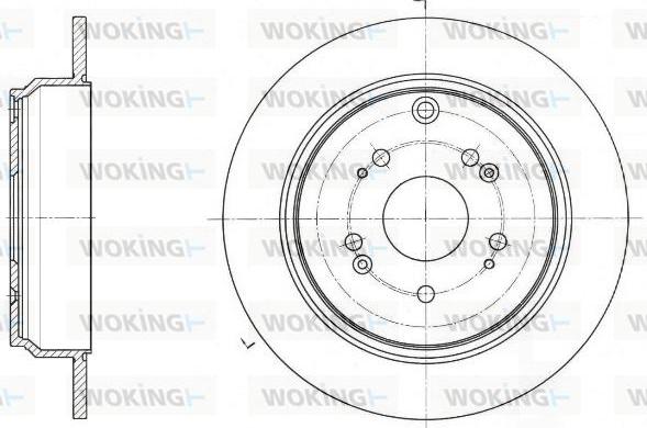Woking D61647.00 - Тормозной диск autospares.lv