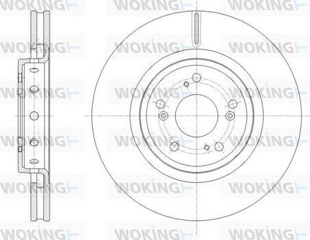 Woking D61658.10 - Тормозной диск autospares.lv