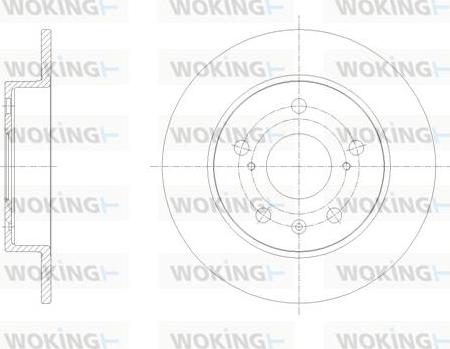 Woking D61666.00 - Тормозной диск autospares.lv