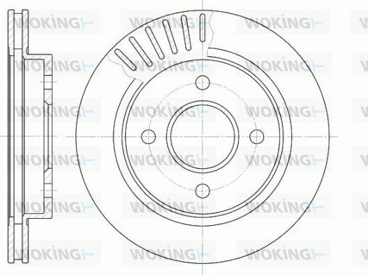 Woking D6160.10 - Тормозной диск autospares.lv