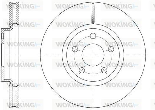 Woking D61603.10 - Тормозной диск autospares.lv