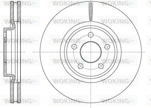 Woking D61602.10 - Тормозной диск autospares.lv